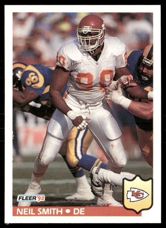 Neil Smith 1992 Fleer #183 Kansas City Chiefs