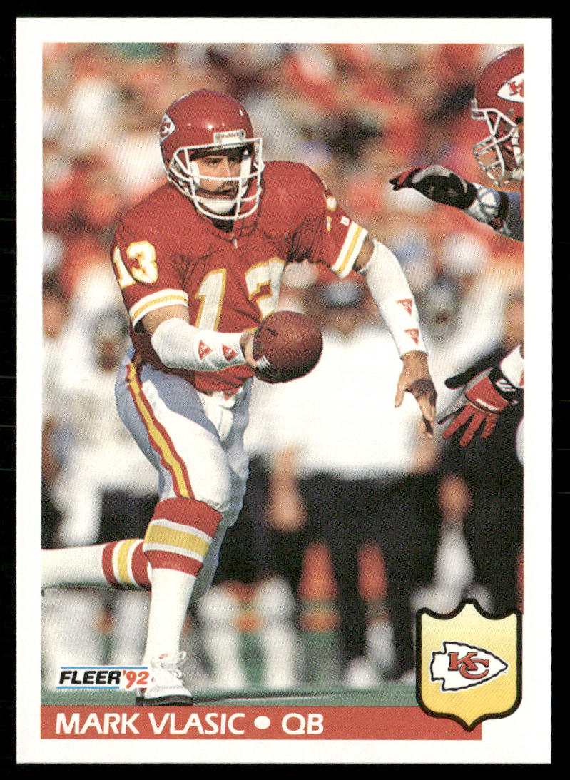 Mark Vlasic 1992 Fleer #186 Kansas City Chiefs