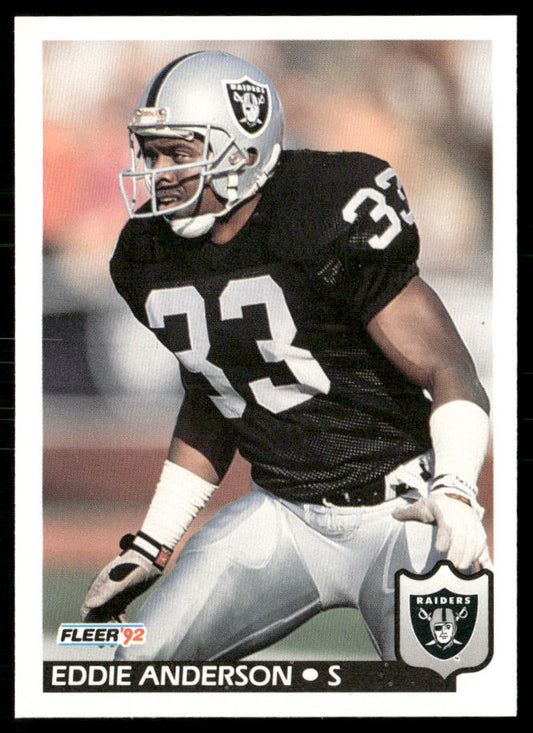 Eddie Anderson 1992 Fleer #189 Los Angeles Raiders