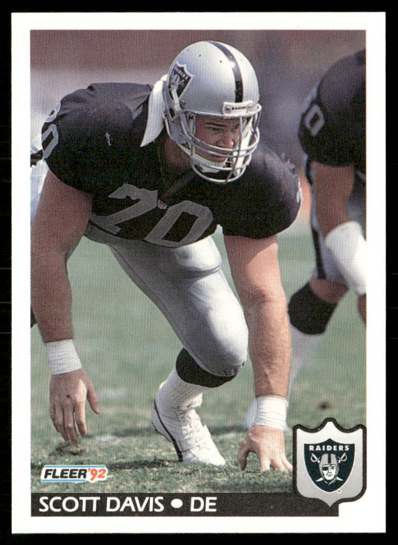 Scott Davis 1992 Fleer #192 Los Angeles Raiders