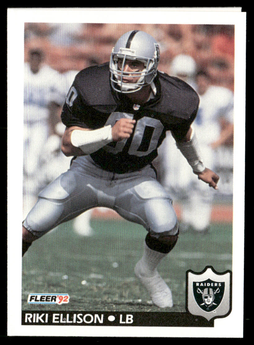 Riki Ellison 1992 Fleer #193 Los Angeles Raiders