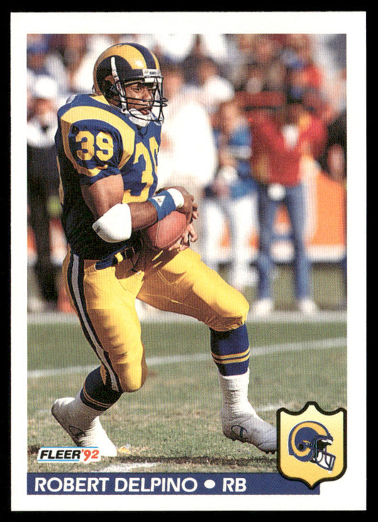 Robert Delpino 1992 Fleer #209 Los Angeles Rams