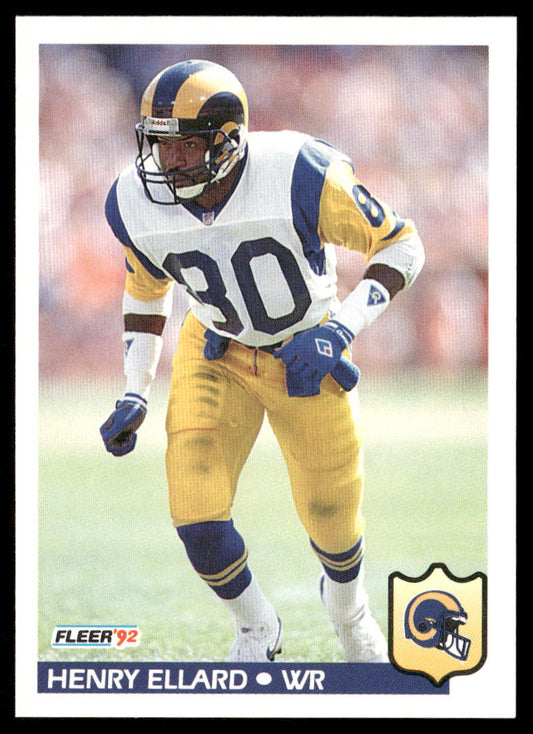 Henry Ellard 1992 Fleer #210 Los Angeles Rams