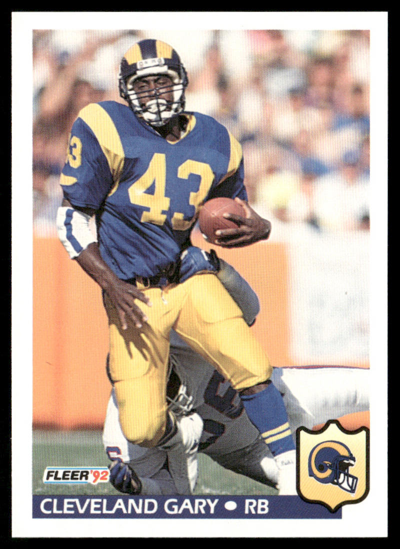 Cleveland Gary 1992 Fleer #212 Los Angeles Rams