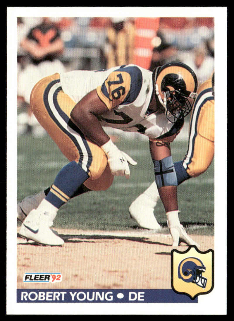 Robert Young 1992 Fleer #221 Los Angeles Rams