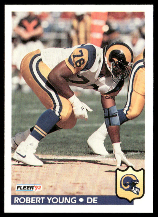 Robert Young 1992 Fleer #221 Los Angeles Rams