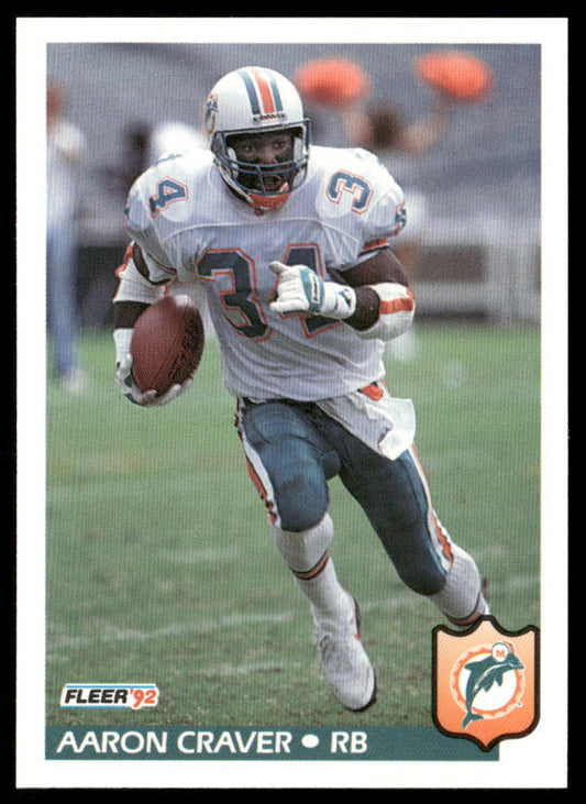 Aaron Craver 1992 Fleer #224 Miami Dolphins
