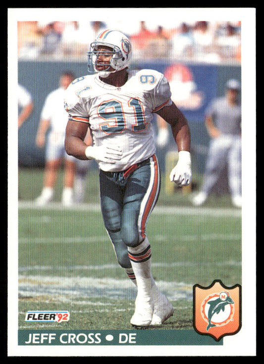 Jeff Cross 1992 Fleer #225 Miami Dolphins