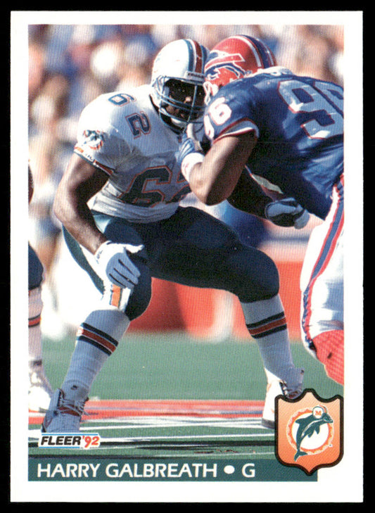 Harry Galbreath 1992 Fleer #227 Miami Dolphins