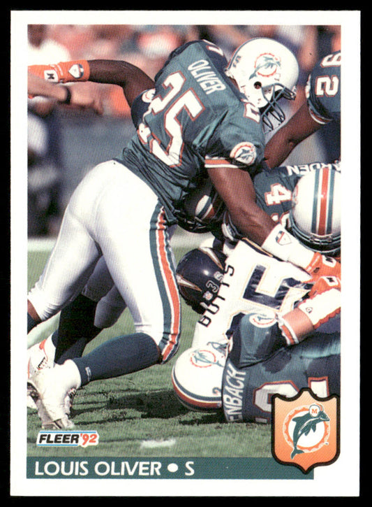 Louis Oliver 1992 Fleer #232 Miami Dolphins
