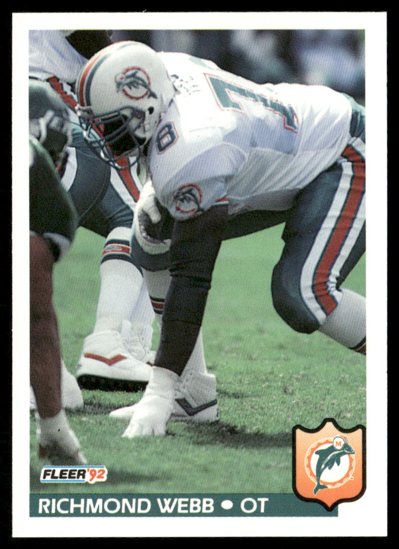 Richmond Webb 1992 Fleer #237 Miami Dolphins