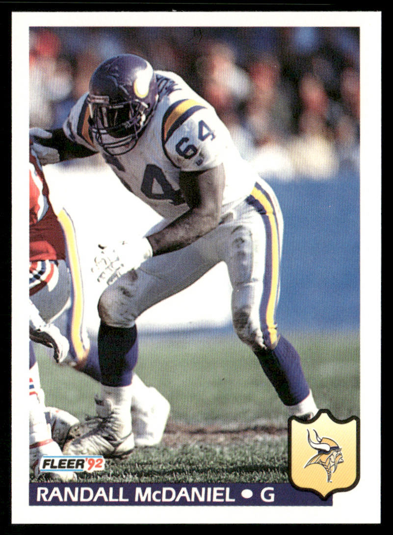 Randall McDaniel 1992 Fleer #248 Minnesota Vikings