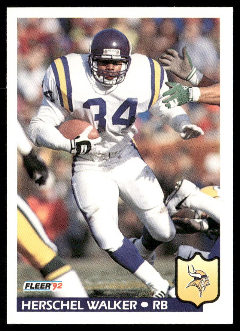 Herschel Walker 1992 Fleer #253 Minnesota Vikings