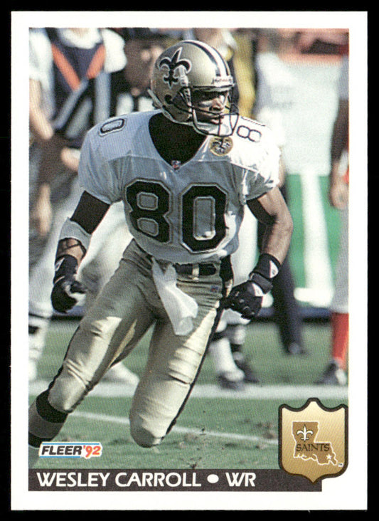 Wesley Carroll 1992 Fleer #271 New Orleans Saints