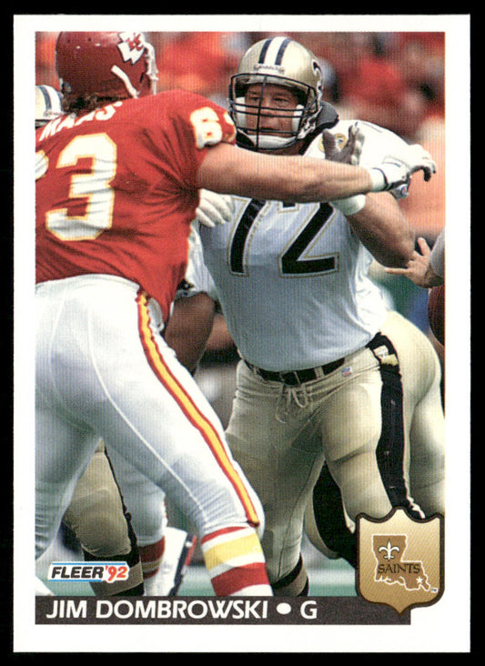 Jim Dombrowski 1992 Fleer #272 New Orleans Saints