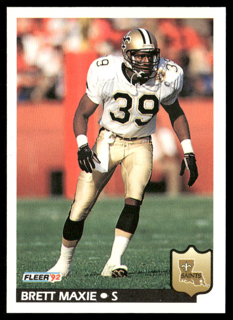 Brett Maxie 1992 Fleer #280 New Orleans Saints
