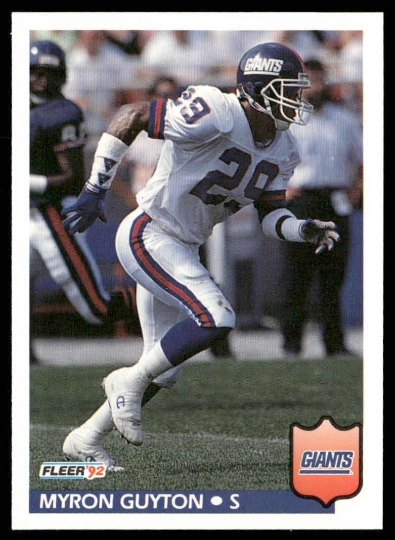 Myron Guyton 1992 Fleer #291 New York Giants
