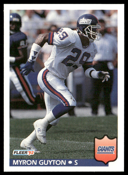 Myron Guyton 1992 Fleer #291 New York Giants