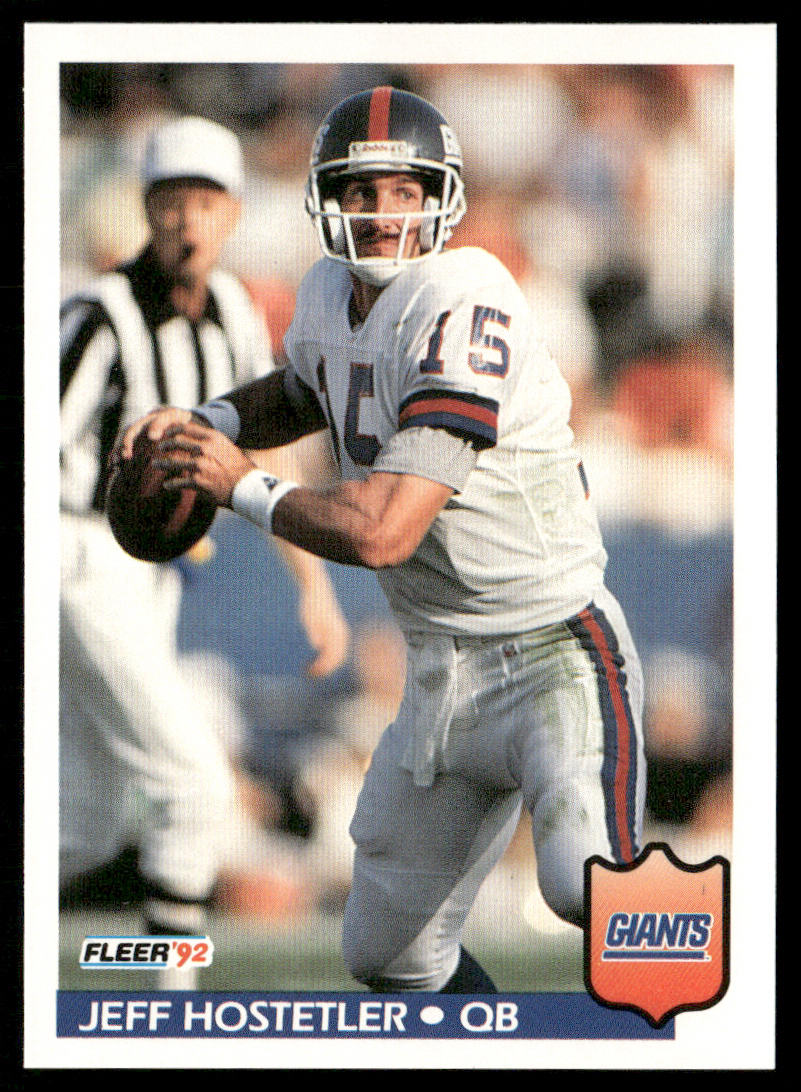 Jeff Hostetler 1992 Fleer #293 New York Giants