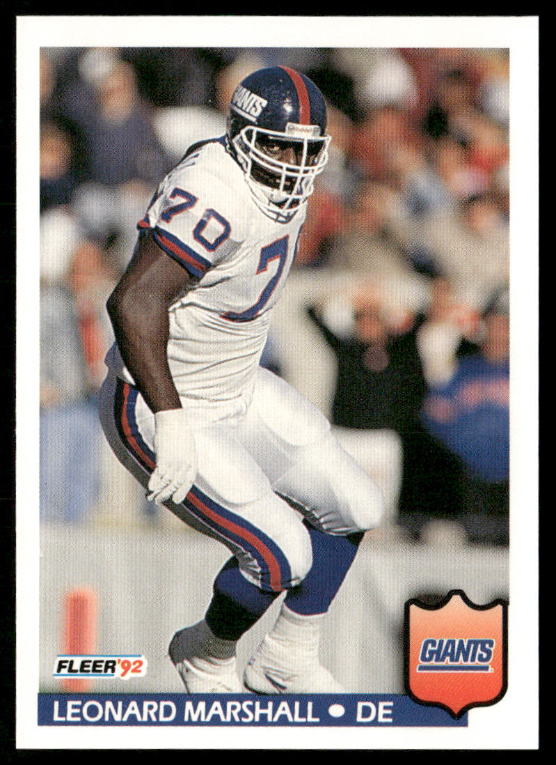 Leonard Marshall 1992 Fleer #297 New York Giants