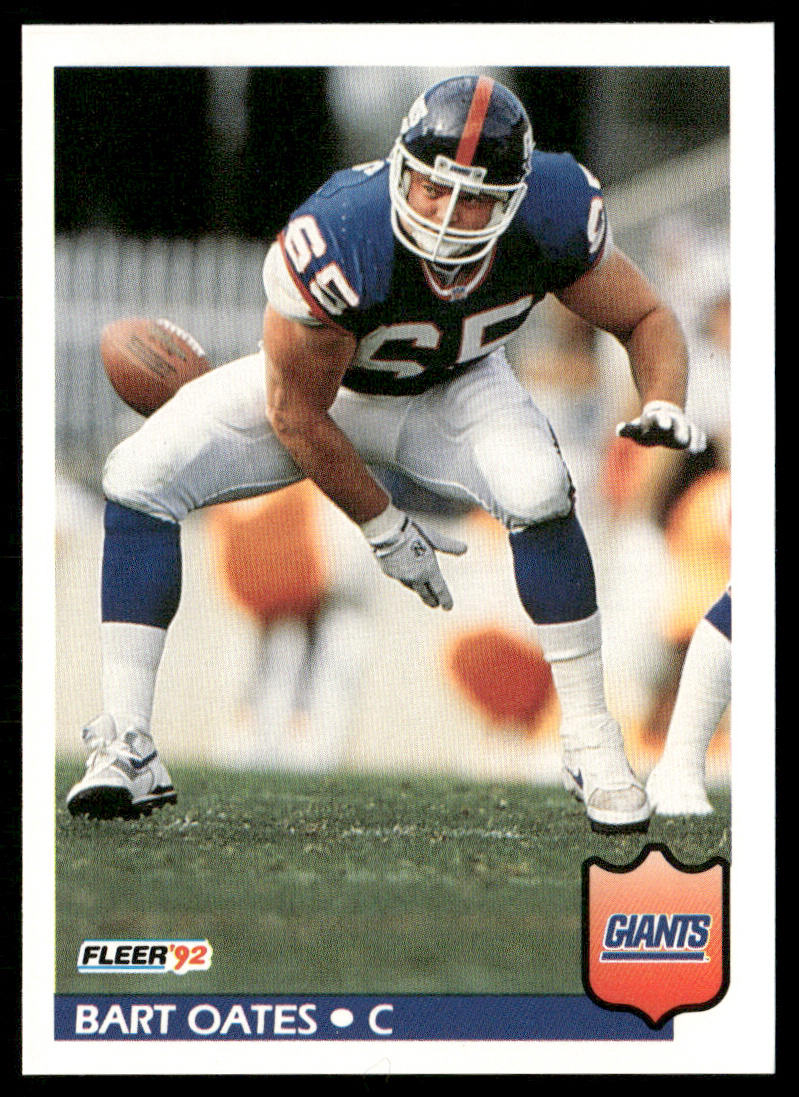 Bart Oates 1992 Fleer #299 New York Giants