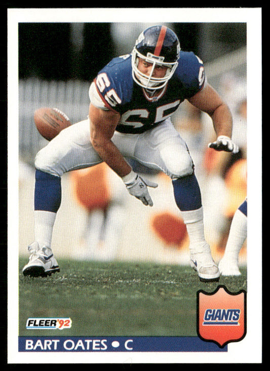 Bart Oates 1992 Fleer #299 New York Giants