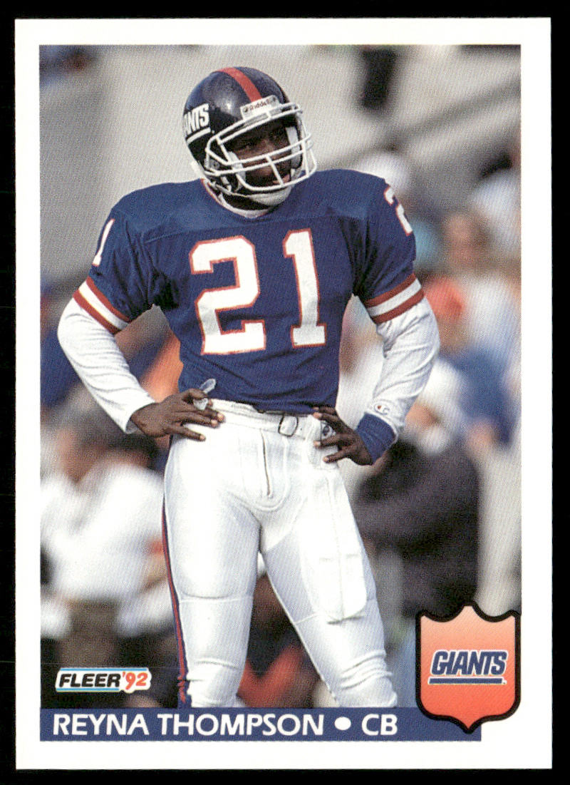 Reyna Thompson 1992 Fleer #301 New York Giants
