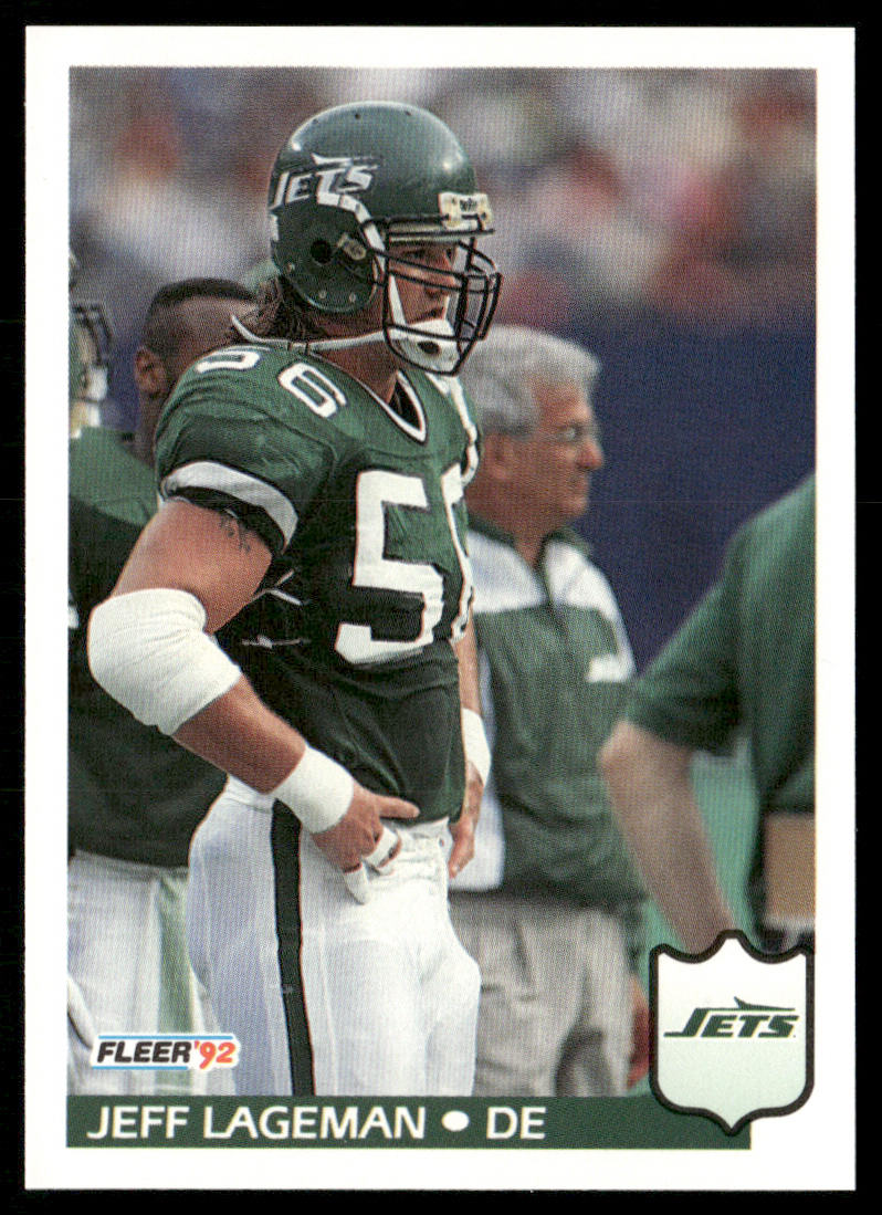 Jeff Lageman 1992 Fleer #307 New York Jets