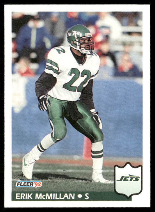 Erik McMillan 1992 Fleer #309 New York Jets