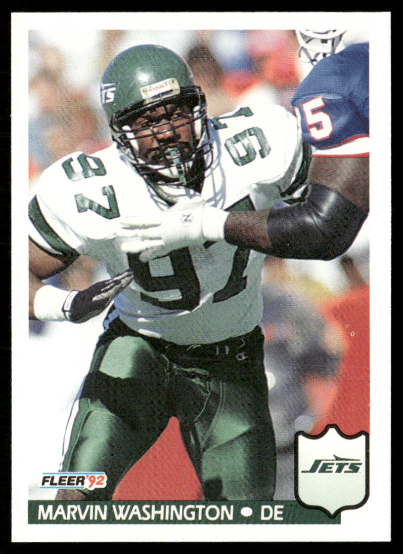 Marvin Washington 1992 Fleer #313 New York Jets