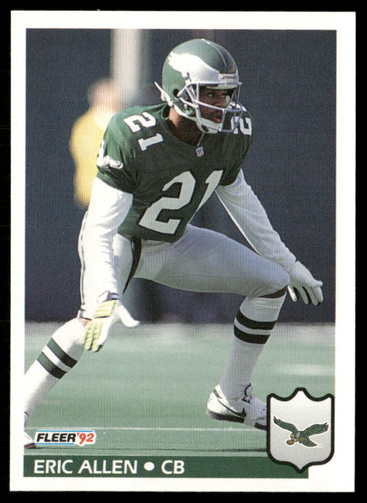 Eric Allen 1992 Fleer #315 Philadelphia Eagles