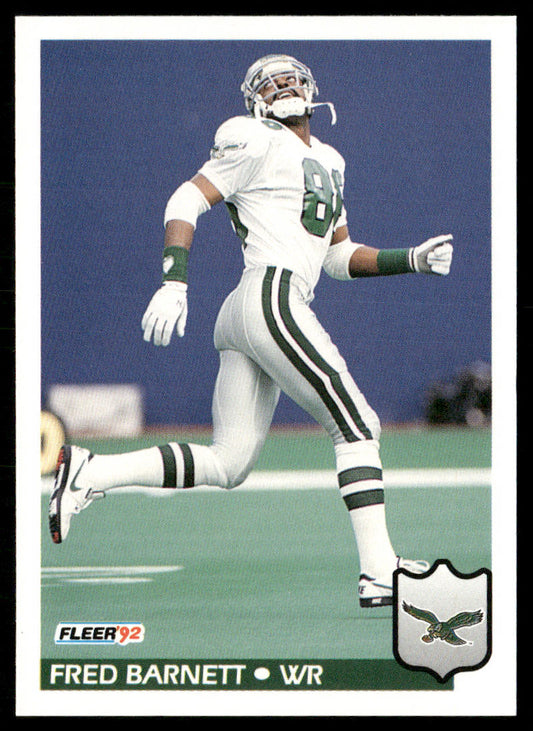Fred Barnett 1992 Fleer #316 Philadelphia Eagles