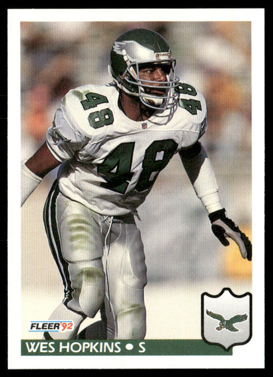 Wes Hopkins 1992 Fleer #319 Philadelphia Eagles