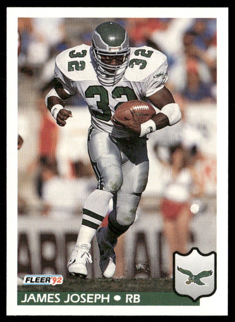 James Joseph 1992 Fleer #321 Philadelphia Eagles