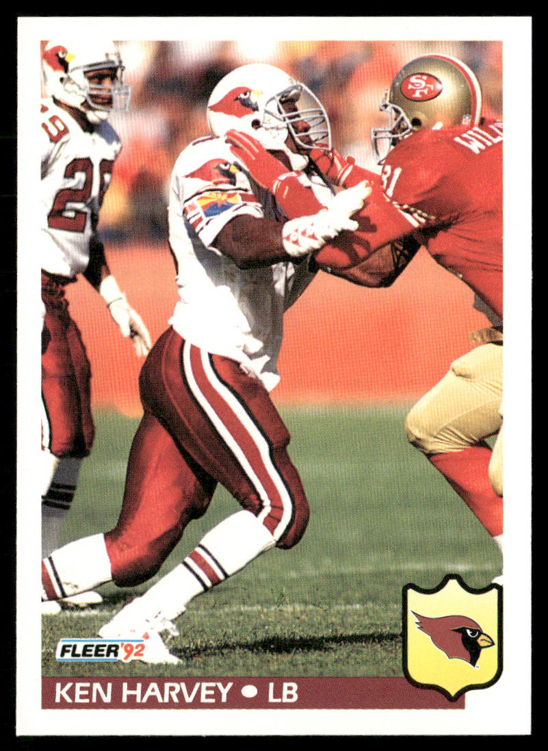 Ken Harvey 1992 Fleer #330 Phoenix Cardinals