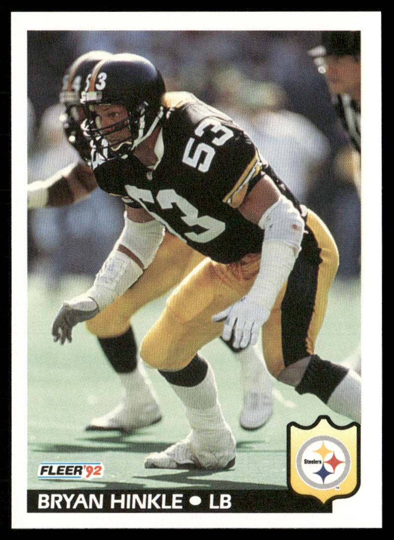 Bryan Hinkle 1992 Fleer #345 Pittsburgh Steelers