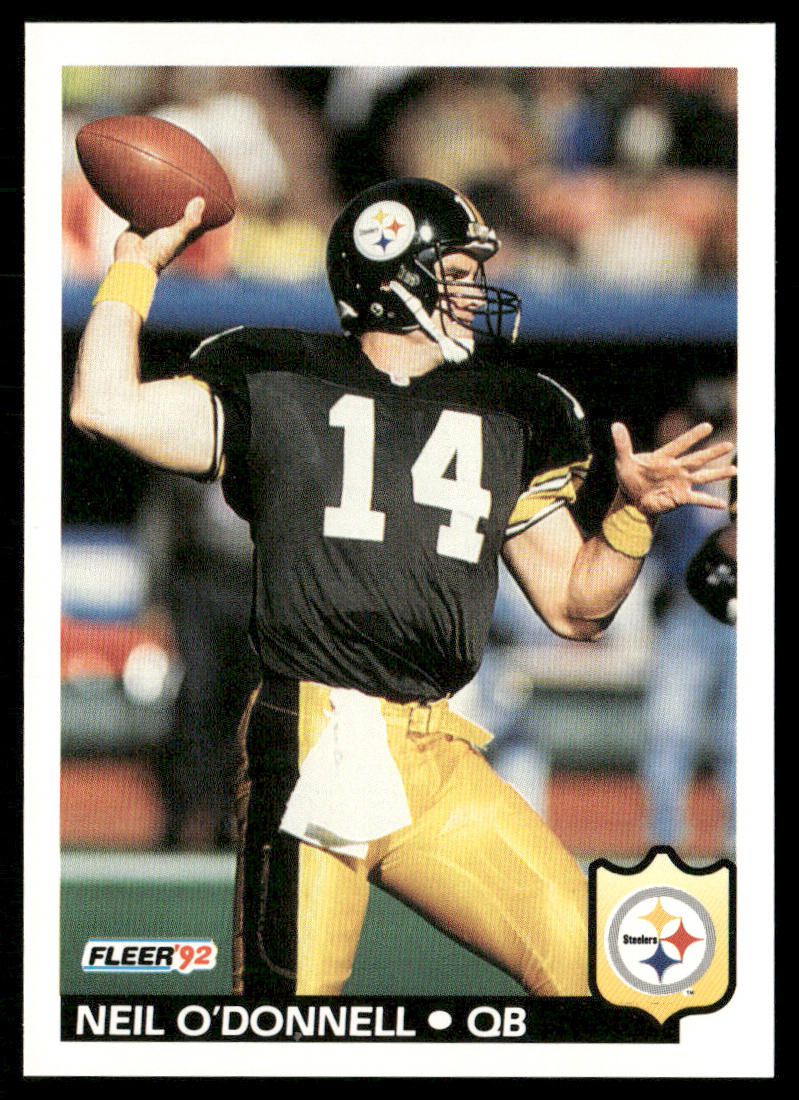 Neil O'Donnell 1992 Fleer #351 Pittsburgh Steelers