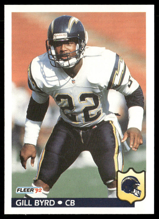 Gill Byrd 1992 Fleer #357 San Diego Chargers