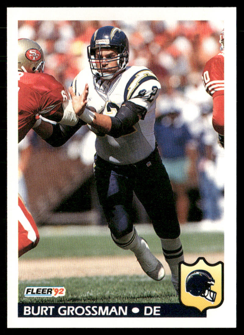 Burt Grossman 1992 Fleer #359 San Diego Chargers