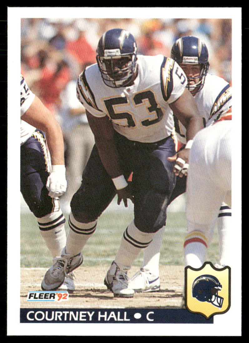 Courtney Hall 1992 Fleer #360 San Diego Chargers