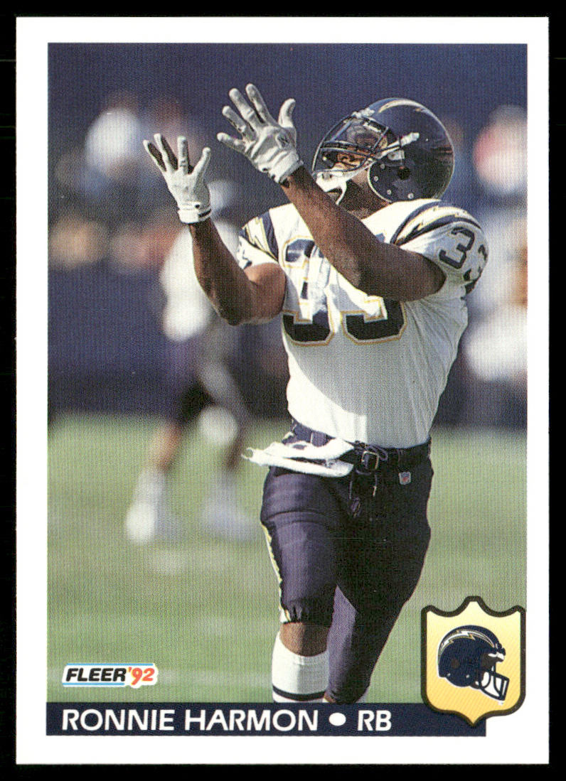 Ronnie Harmon 1992 Fleer #361 San Diego Chargers