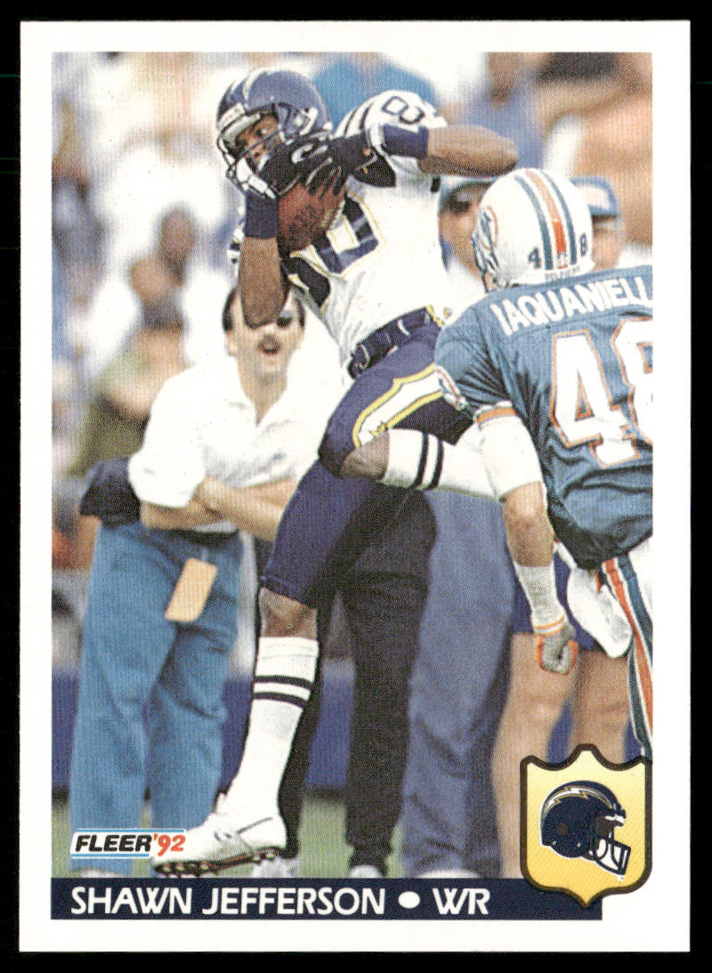 Shawn Jefferson 1992 Fleer #362 San Diego Chargers