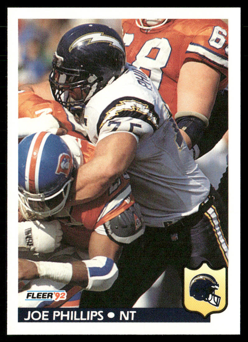 Joe Phillips 1992 Fleer #366 San Diego Chargers