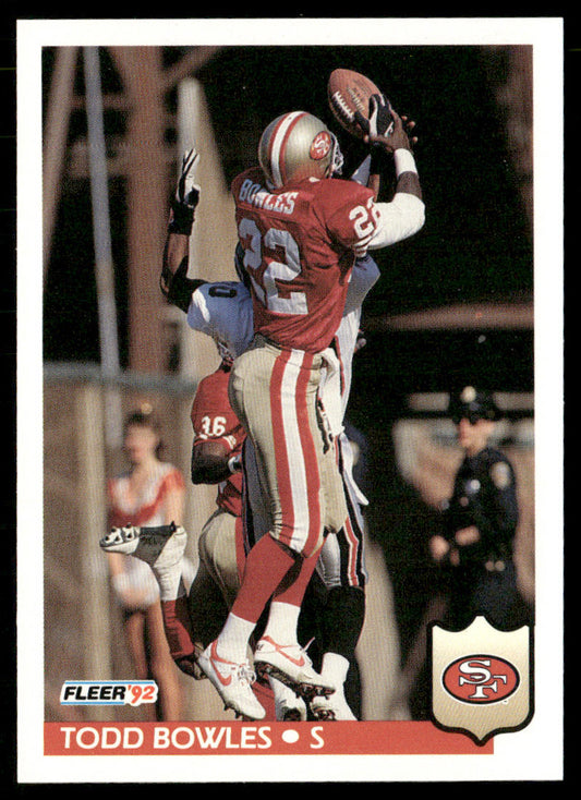 Todd Bowles 1992 Fleer #372 San Francisco 49ers