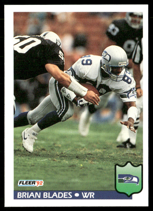 Brian Blades 1992 Fleer #388 Seattle Seahawks