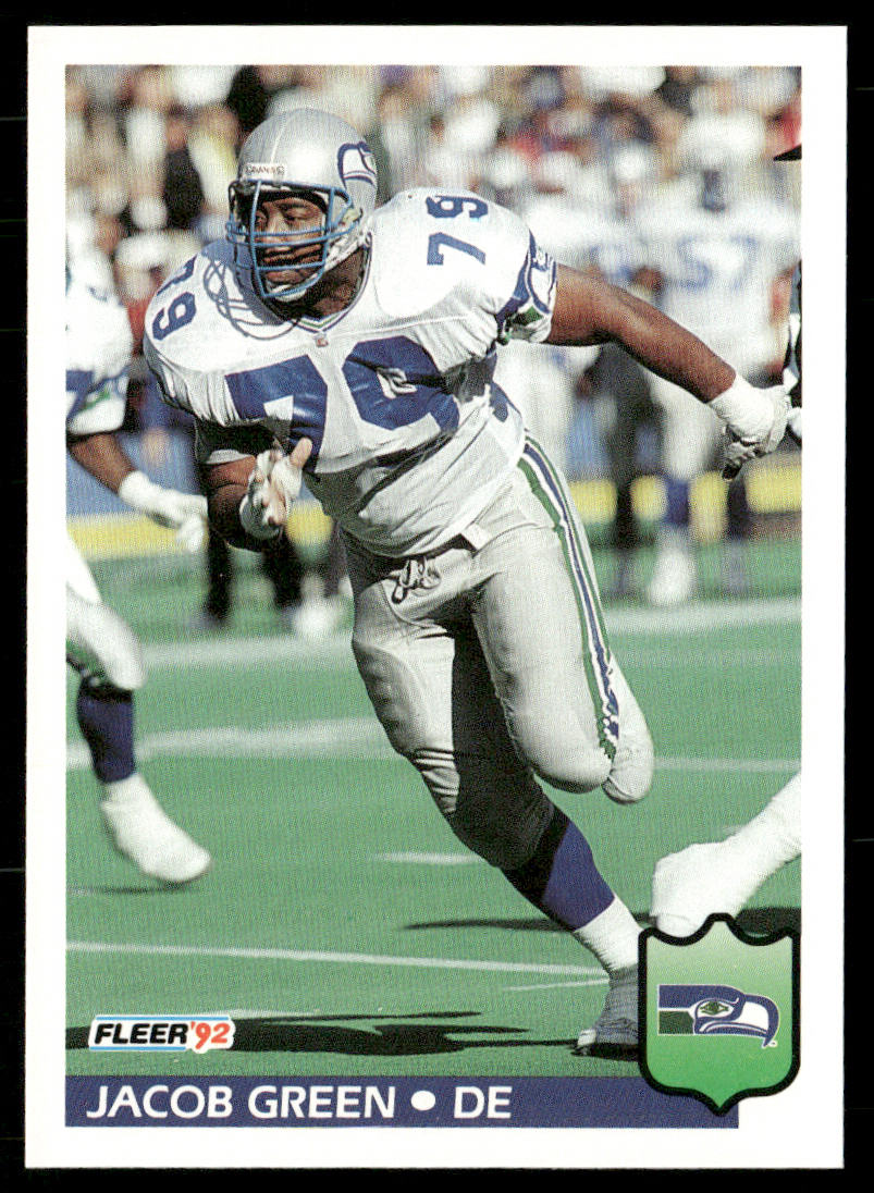 Jacob Green 1992 Fleer #389 Seattle Seahawks