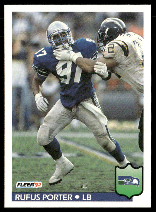 Rufus Porter 1992 Fleer #396 Seattle Seahawks