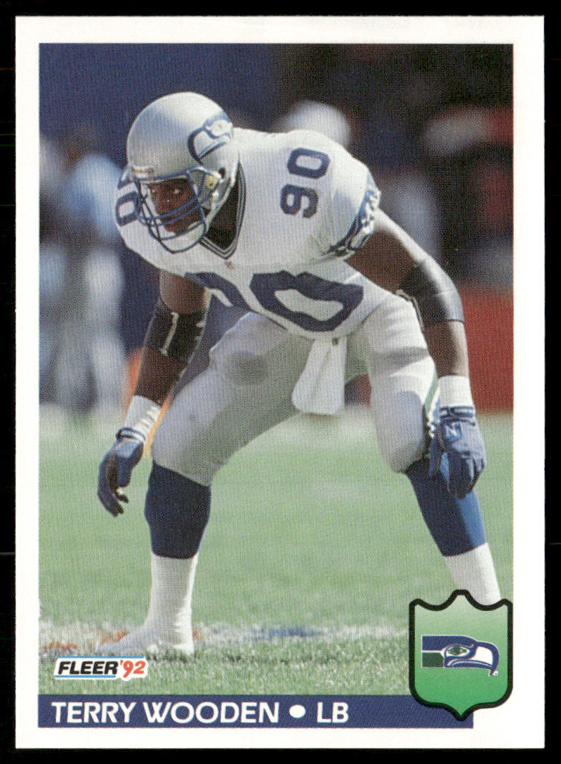 Terry Wooden 1992 Fleer #399 Seattle Seahawks