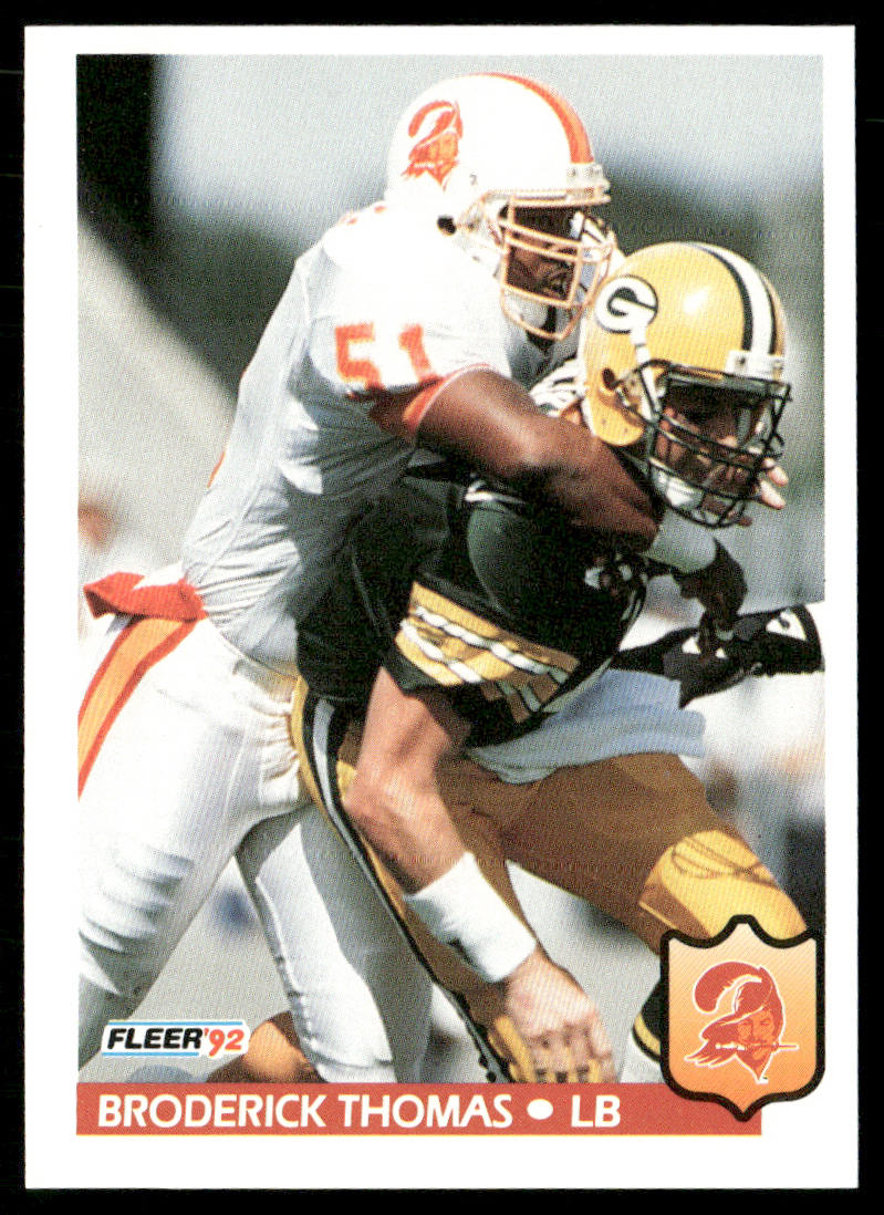 Broderick Thomas 1992 Fleer #411 Tampa Bay Buccaneers