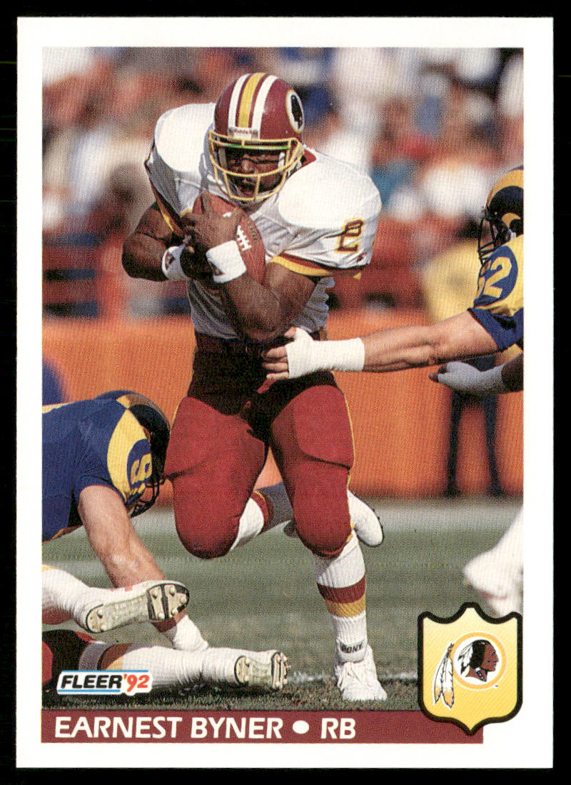 Earnest Byner 1992 Fleer #414 Washington Redskins